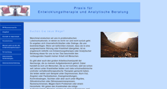 Desktop Screenshot of entwicklungs-therapie.de